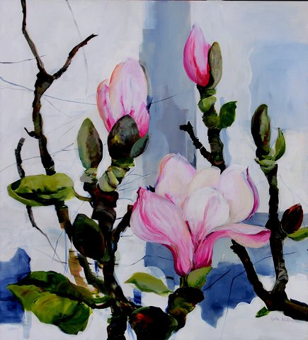 "Blomstrende magnoliatræer"