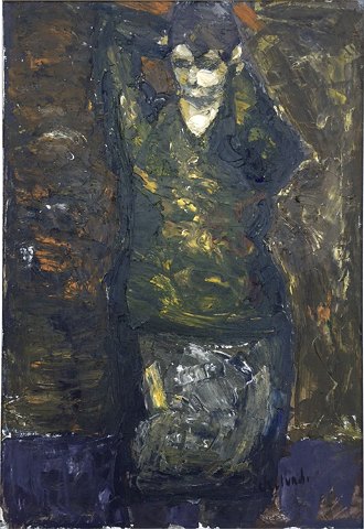 "Kvindeportræt" Olie maleri på lærred.