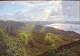 "Vejle set fra Munkebjerg" Flot impressionistisk maleri med det rigtige lys og flot ramme.